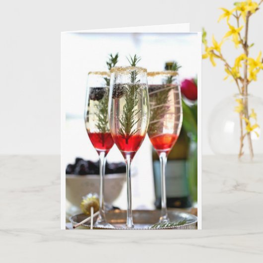 ***CHEERT NAAR CHRISTMAS HOLIDAAG/NIEUW JAAR KAART (Gele Bloem)