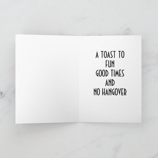 CHEERT OP UW 21ste BIRTHDAY Kaart (Binnen)