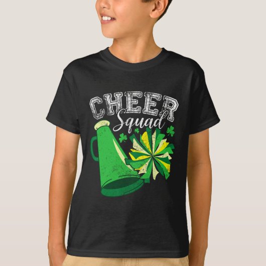 Cheerteam Cheerleader Cheerleading St. Patricks D T-shirt (Voorkant)