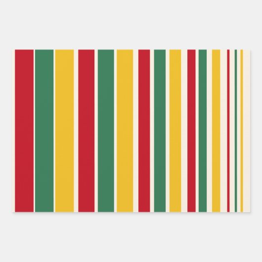 Cheery All-Age Polka Dot and Stripes Inpakpapier Vel (Voorkant 3)