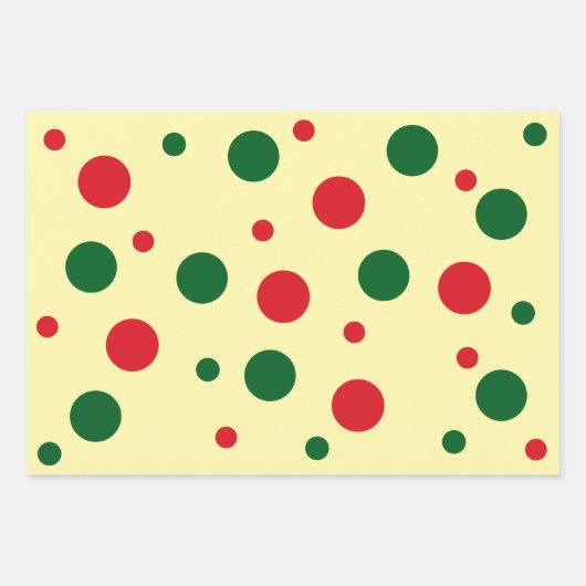Cheery All-Age Polka Dot and Stripes Inpakpapier Vel (Voorkant 2)