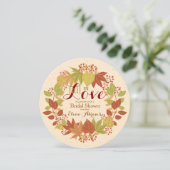 Cheery Autumn Invitation Kaart (Staand voorkant)