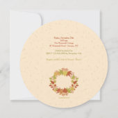 Cheery Autumn Invitation Kaart (Achterkant)