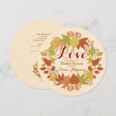 Cheery Autumn Invitation Kaart (Voorkant / Achterkant)