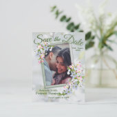 Cheery Blossom Spring Save the Dates Aankondigingskaart (Staand voorkant)