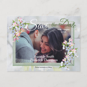 Cheery Blossom Spring Save the Dates Aankondigingskaart