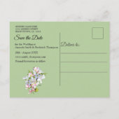 Cheery Blossom Spring Save the Dates Aankondigingskaart (Achterkant)