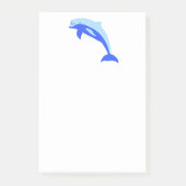 Cheery Blue Jumping Dolfijn Ocean Cartoon Post-it® Notes (Voorkant)