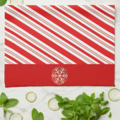 Cheery Candy Cane Stripes Theedoek (Gevouwen)