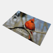 Cheery Cardindindinaal Welkomstwoord Deurmat (Schuin)