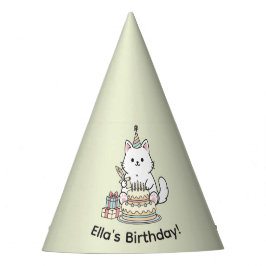 Cheery Cat Birthday Cake Customizable Design Feesthoedjes