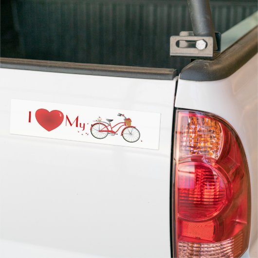 Cheery Cherry Bicycle Bumpersticker (Op Truck)