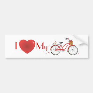 Cheery Cherry Bicycle Bumpersticker