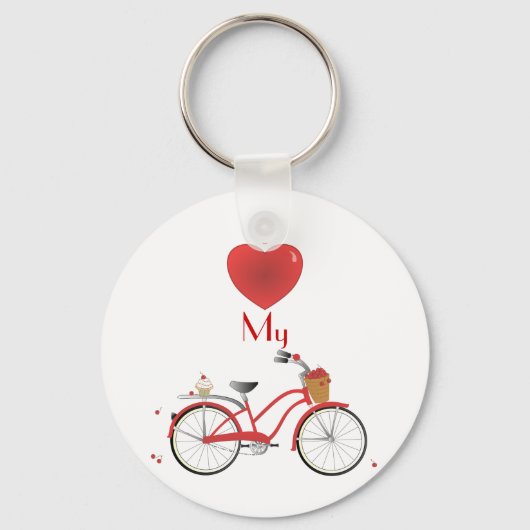 Cheery Cherry Bicycle Sleutelhanger (Voorkant)