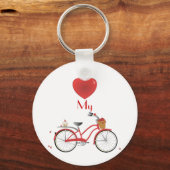 Cheery Cherry Bicycle Sleutelhanger (Voorkant)