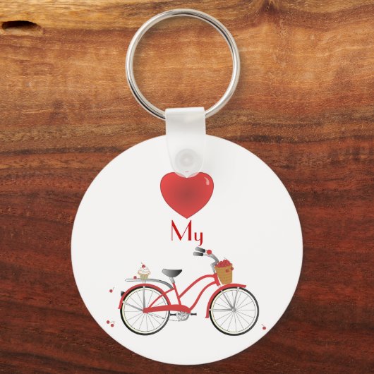 Cheery Cherry Bicycle Sleutelhanger (Voorkant)