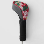 Cheery Cherry Retro Roze Monogram Golfheadcover (Schuin)