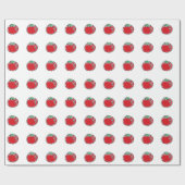 Cheery Cherry Tomato Cartoon Cadeaupapier (Vlak)