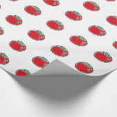 Cheery Cherry Tomato Cartoon Cadeaupapier (Hoek)
