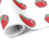 Cheery Cherry Tomato Cartoon Cadeaupapier (Rol Hoek)