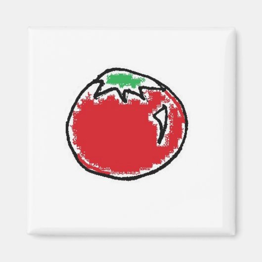 Cheery Cherry Tomato Cartoon Magneet (Voorkant)