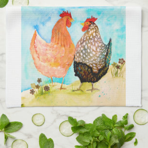 Cheery Chickens Dishtowel Theedoek