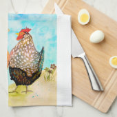 Cheery Chickens Dishtowel Theedoek (Quarter Fold)