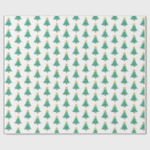 Cheery Christmas Tree wrapping paper Cadeaupapier (Vlak)