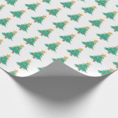 Cheery Christmas Tree wrapping paper Cadeaupapier (Hoek)
