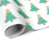 Cheery Christmas Tree wrapping paper Cadeaupapier (Rol Hoek)