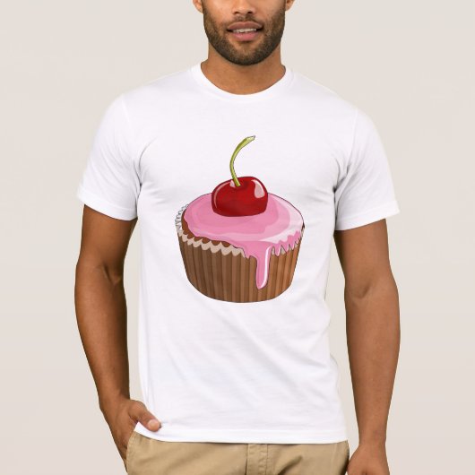 Cheery Cupcake Mannen T-shirt (Voorkant)
