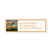 Cheery Daffodils Etiket (Voorkant)