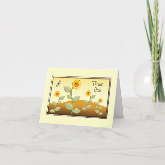 Cheery Dank je wel Bedankkaart (Voorkant)