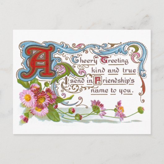 Cheery Friendship Briefkaart (Voorkant)