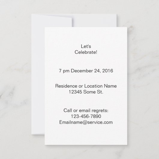 Cheery Green kerstparty: Kaart (Achterkant)