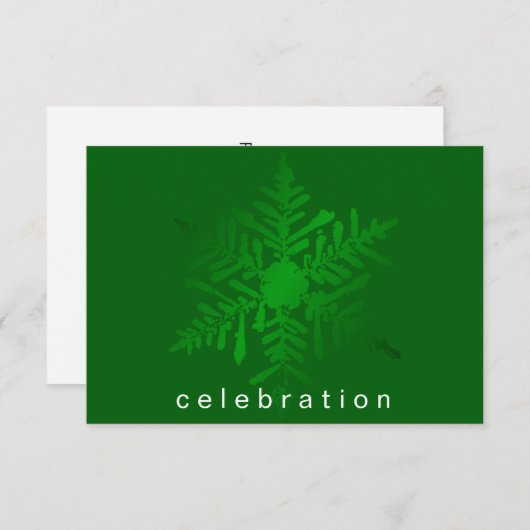 Cheery Green kerstparty: Kaart (Voorkant / Achterkant)
