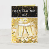 Cheery HAPPY NEW YEAR Personal Kaart (Voorkant)