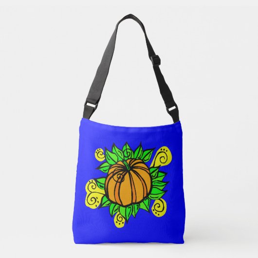 Cheery Harvest Pumpkin Crossbody Tas (Voorkant)