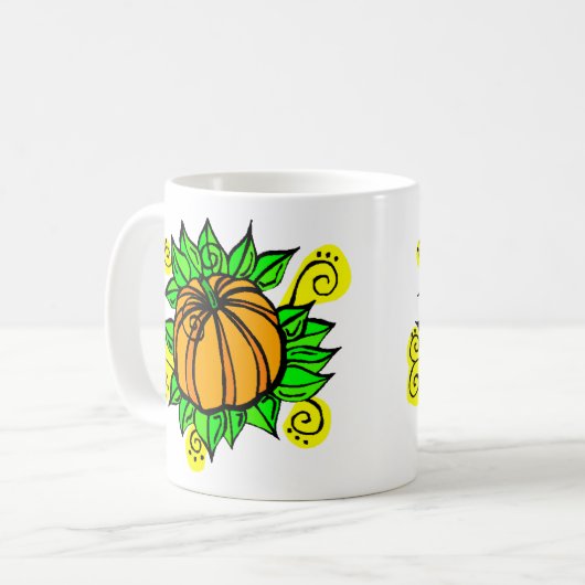 Cheery Harvest Pumpkin Koffiemok (Voorkant links)