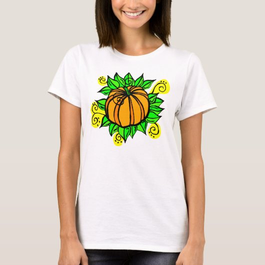 Cheery Harvest Pumpkin T-shirt (Voorkant)