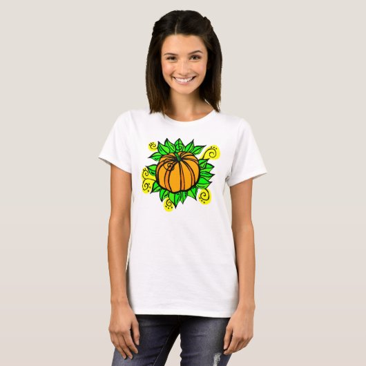 Cheery Harvest Pumpkin T-shirt (Voorkant volledig)