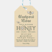 Cheery Honey label met gestileerde bloem & schatti Cadeaulabel (Voorkant)
