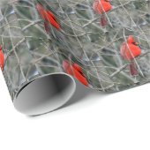 Cheery Little Cardinals Cadeaupapier (Rol Hoek)