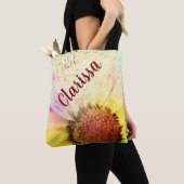 Cheery Pastel Sunflower Tote Bag (Dichtbij)
