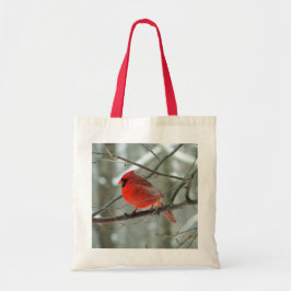 Cheery Red Cardinal Canvas tas