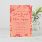 Cheery Red Garden Vrijgezellenfeest Brunch Uitnodi Kaart (Staand voorkant)