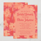 Cheery Red Garden Vrijgezellenfeest Brunch Uitnodi Kaart (Voorkant / Achterkant)