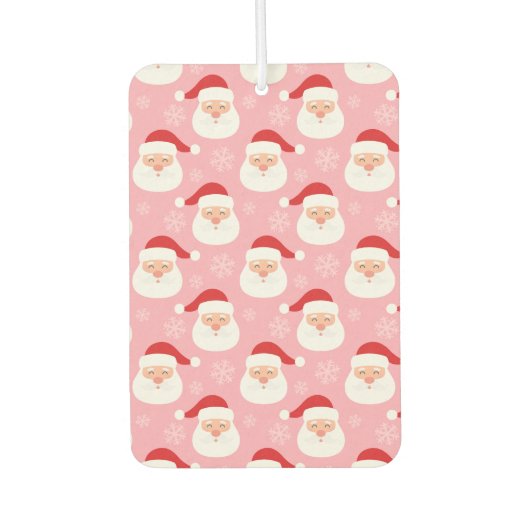 Cheery Santa Faces Luchtverfrisser (Voorkant)