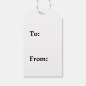 Cheery snewman-tas cadeaulabel (Achterkant)