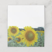 Cheery Sunflower Foltering Note-kaarten Klantenkaartje (Buitenkant ongevouwen)